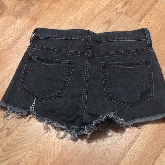 Express black denim cutoff shorts size 00 - Picture 2 of 2